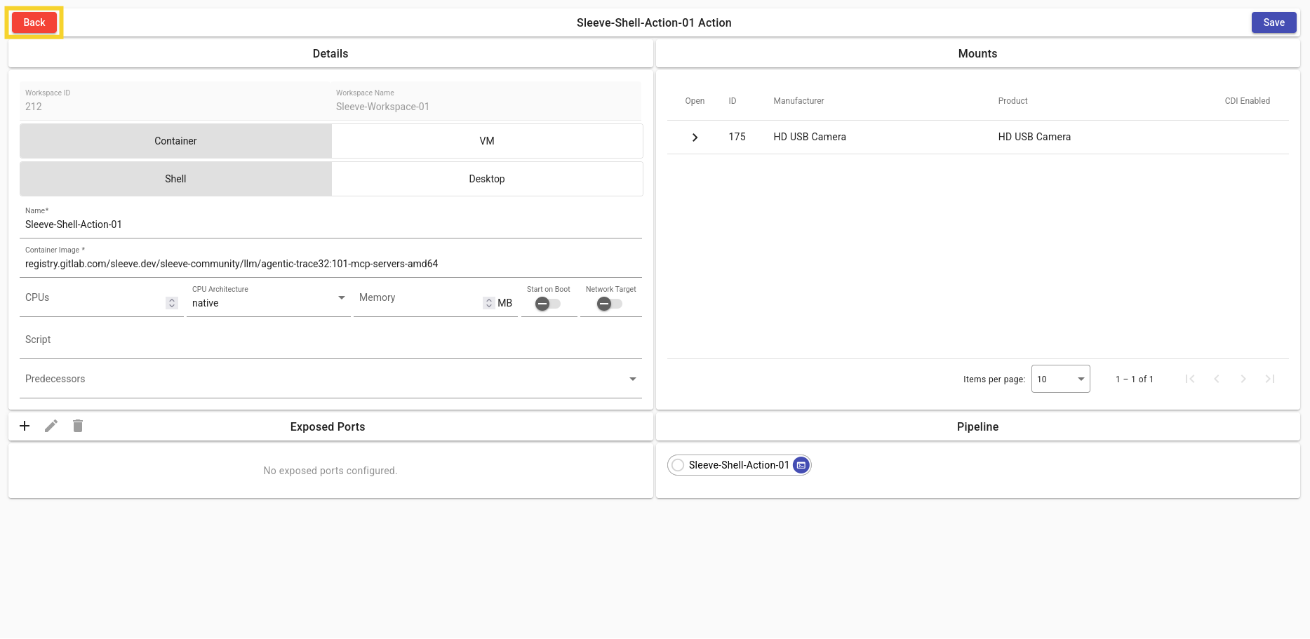 img: Action add button