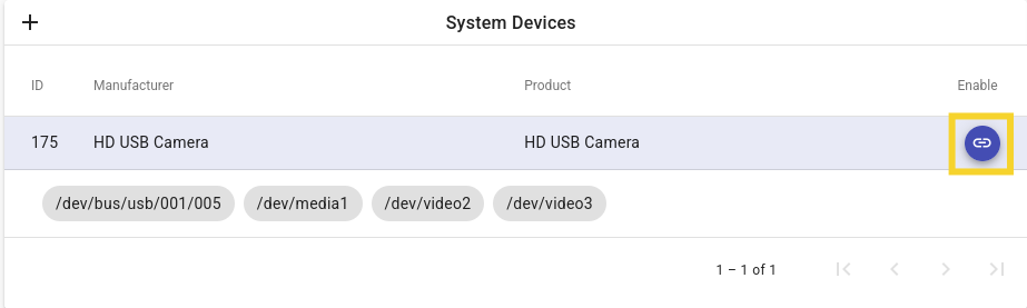 img: System device link button