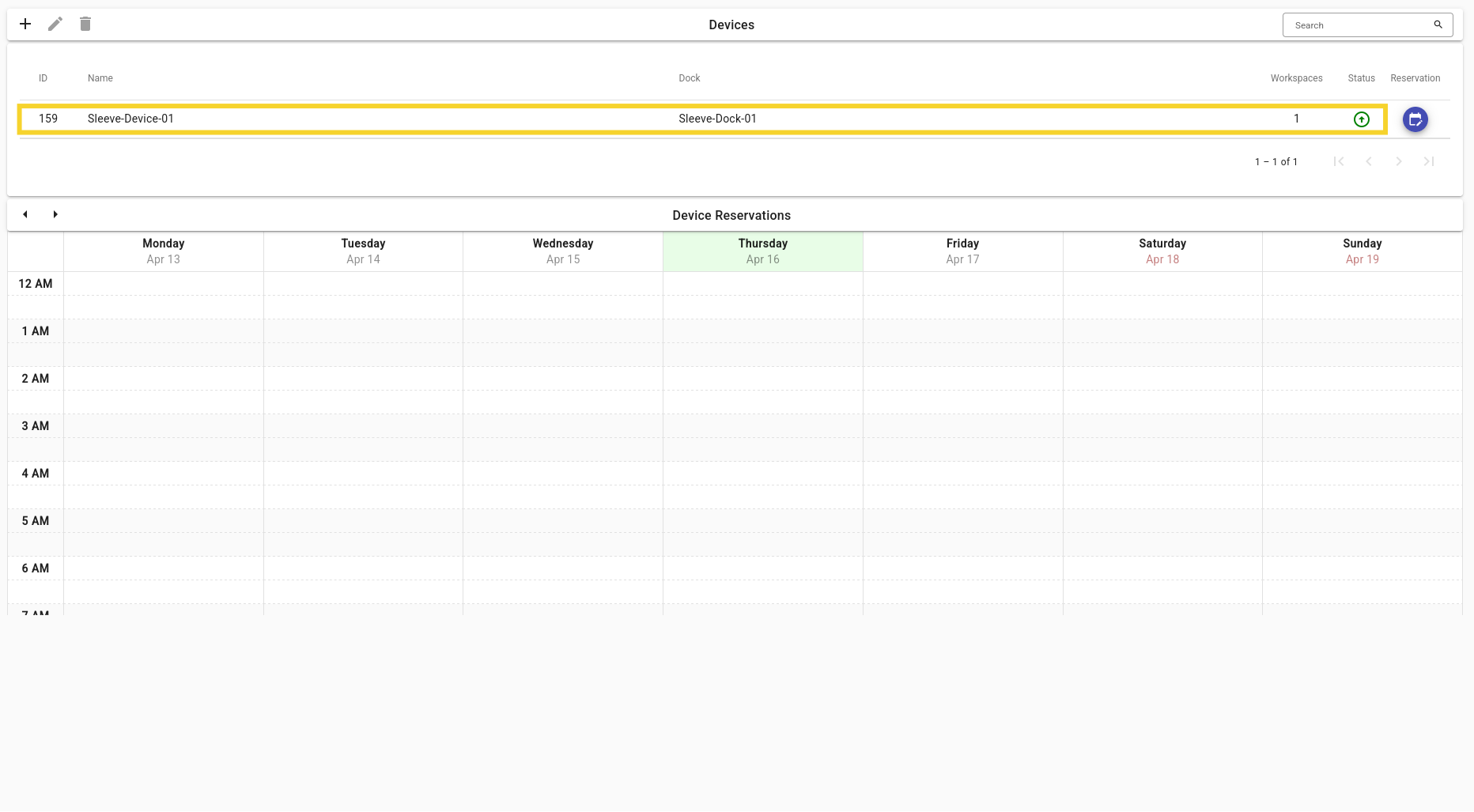 img: Device selection