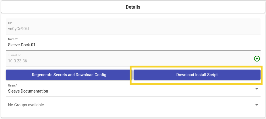 img: download dock install script