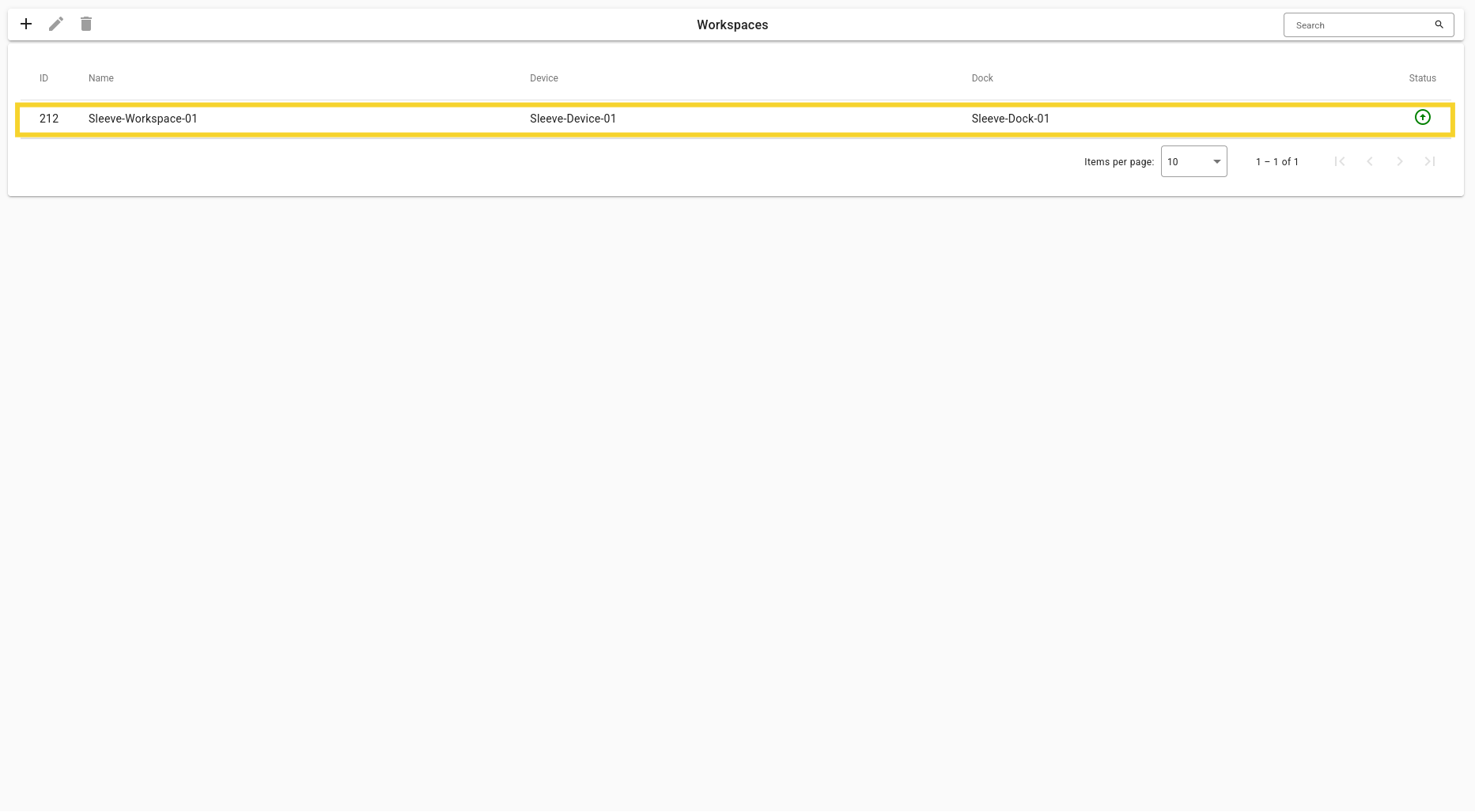 img: Workspace selection