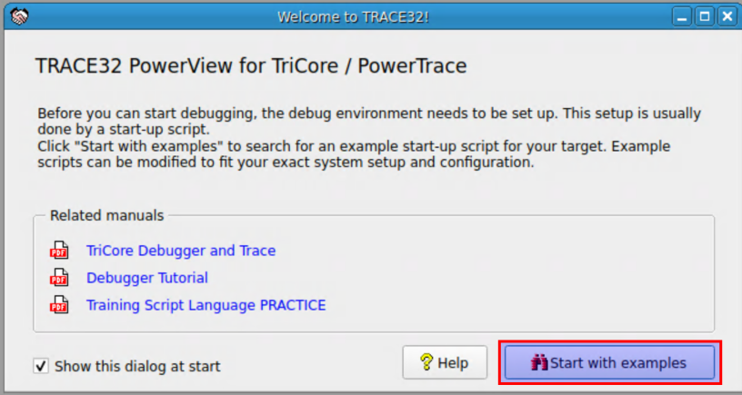 img: TRACE32 Welcome Page